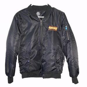 Thrasher Magazine Zip Up Boys Jacket Size Medium